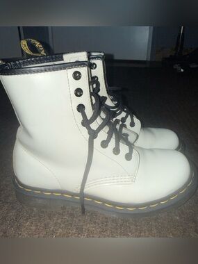 Dr. Martins White Combat Boots